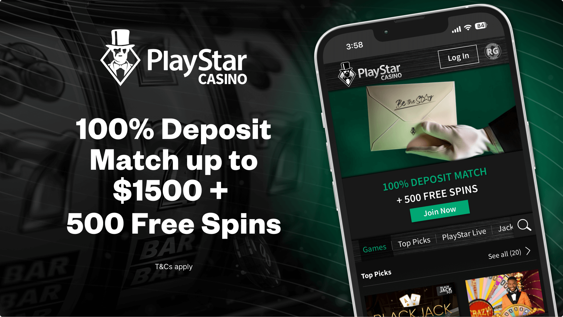PlayStar Casino welcome bonus